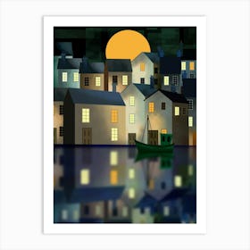 Moonlight Bay Art Print