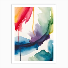 Rainbow Splatter 1 Art Print