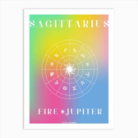 Sagittarius Horoscope Art Print