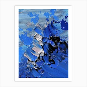 Abstract Blue Painting 30 Art Print