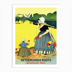 Netherlands, Sacramento River Art Print