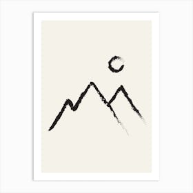 Peaks Art Print