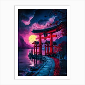 Japanese Tori Gate Art Print