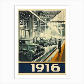 Aihrgdesign A Vintage Industrial Poster Celebrating Automobil 6818944d 9477 4bd3 9d6a 519a39eef274 2 Poster