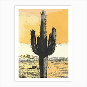 Cactus Dessert Art Print