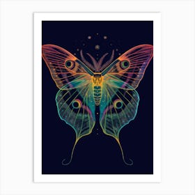 Psychedelic Butterfly Art Print