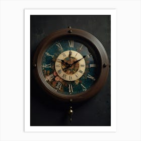 Wall Clock 1 Art Print