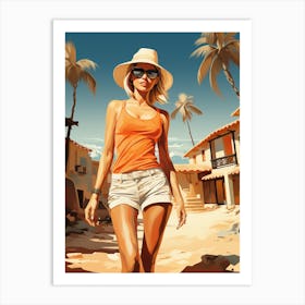 Beach Girls 15 Art Print