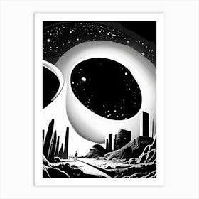 Astrophysics Noir Comic Space Art Print
