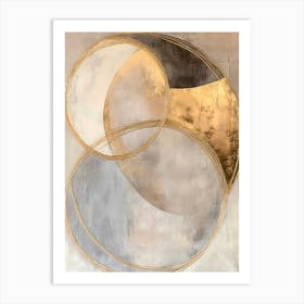 Gold Circles Art Print