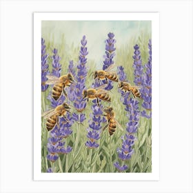 Mason Bee Storybook Illustrations 13 Art Print