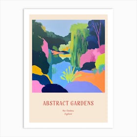 Colourful Gardens Kew Gardens United Kingdom 1 Red Poster Art Print