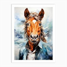 Horse Portrait animal Art Print