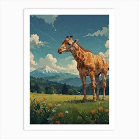 Giraffe 68 Art Print