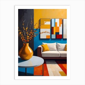 Modern Living Room Art Print