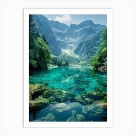 Lake In The Mountains 4 Art Print