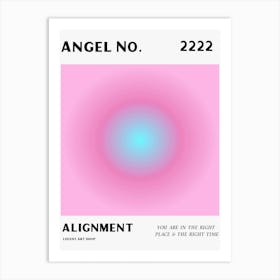 Angel Number 222 Alignment Art Print