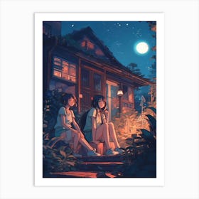 Japanese Lofi Style Art Print