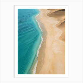 Sand Dunes On The Beach Art Print