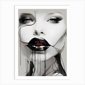 Black And White Painting Art Print