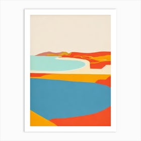 Putty Beach Australia Midcentury Art Print