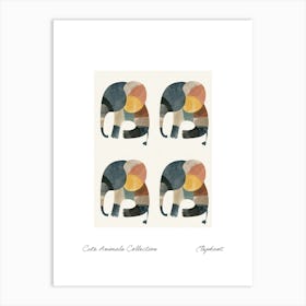 Cute Animals Collection Elephant 3 Art Print