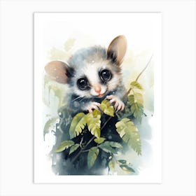Adorable Chubby Curious Possum 4 Art Print