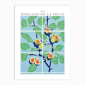 Mercado De La Fruta Figs Illustration 4 Poster Art Print