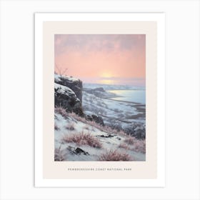 Dreamy Winter National Park Poster  Pembrokeshire Coast National Park United States 4 Art Print
