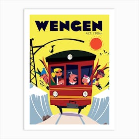 Wengen Poster Art Print