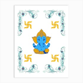 Small Ganesh  Art Print