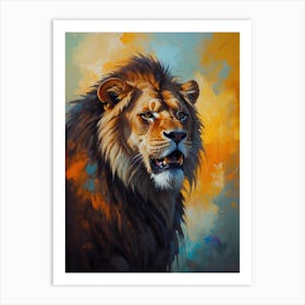 Lion Painting 3 Art Print