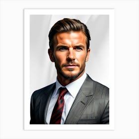 David Beckham 1 Art Print