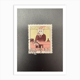 Postage Stamp Of Poland 3 Art Print