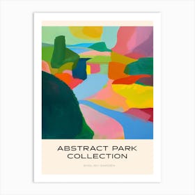Abstract Park Collection Poster English Garden Munich Germany 1 Art Print