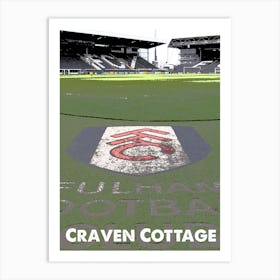 Craven Cottage, Fulham, Stadium, Football, Art, Soccer, Wall Print, Art Print Art Print
