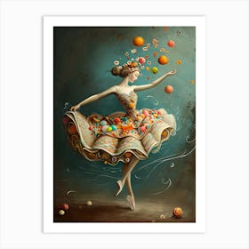 Candy Ballerina 1 Art Print