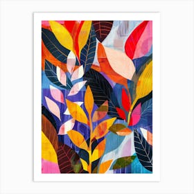 Abstract Leaves 26 Art Print