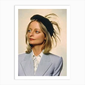 Jodie Foster Retro Collage Movies Art Print