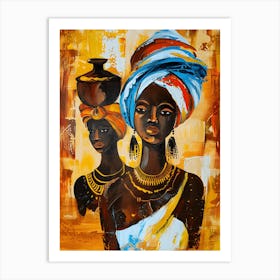 African Woman African Culture Art Print