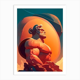 Hercules Comic Space Space Art Print