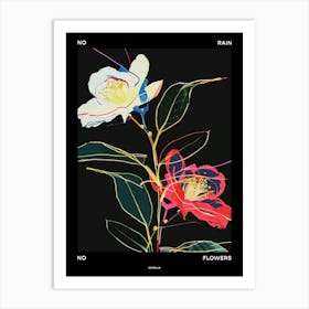 No Rain No Flowers Poster Camellia 2 Art Print