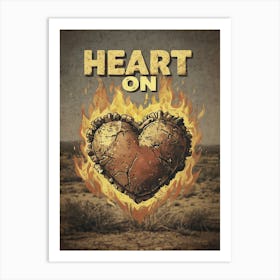 Heart On Art Print