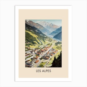 Les Alpes 3 Vintage Travel Poster Art Print