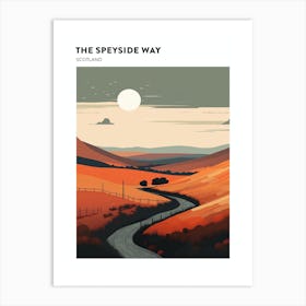 The Speyside Way Scotland 2 Hiking Trail Landscape Poster Art Print