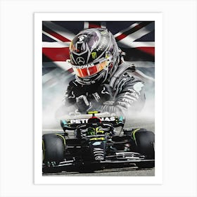 Lewis Hamilton Racing Art Print