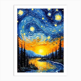 Starry Night 2 Art Print