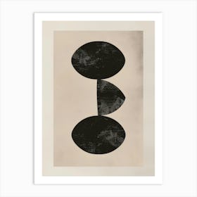 Black And White Abstract Painting 6 Art Print
