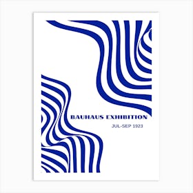 Bauhaus Blue Exhibition 19 Art Print