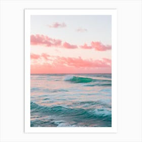 Crane Beach, Barbados Pink Photography 4 Art Print